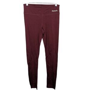 Bench Active Wear Leggings‎ Full Length Burgundy Red Size S
